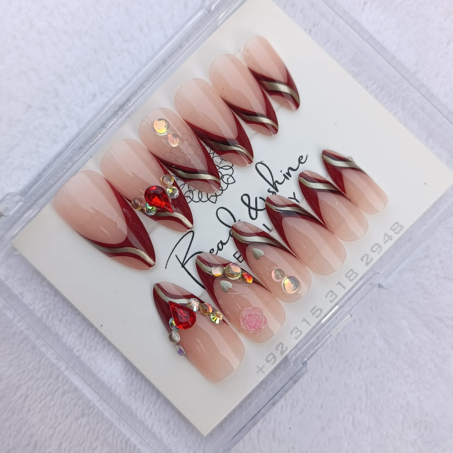 Party Glam Acrylic Best Fake Artificial Nails